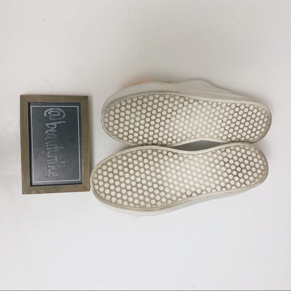 Sam Edelman faux fur pom pom sneakers - Picture 6 of 9